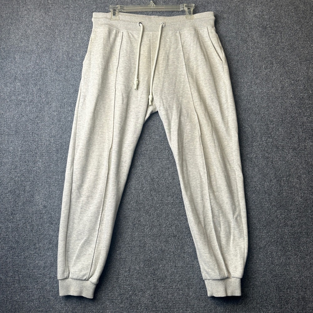 Reiss Coventry Joggers Mens Medium Grey Pintuck Sweatpants Loungewear SEO